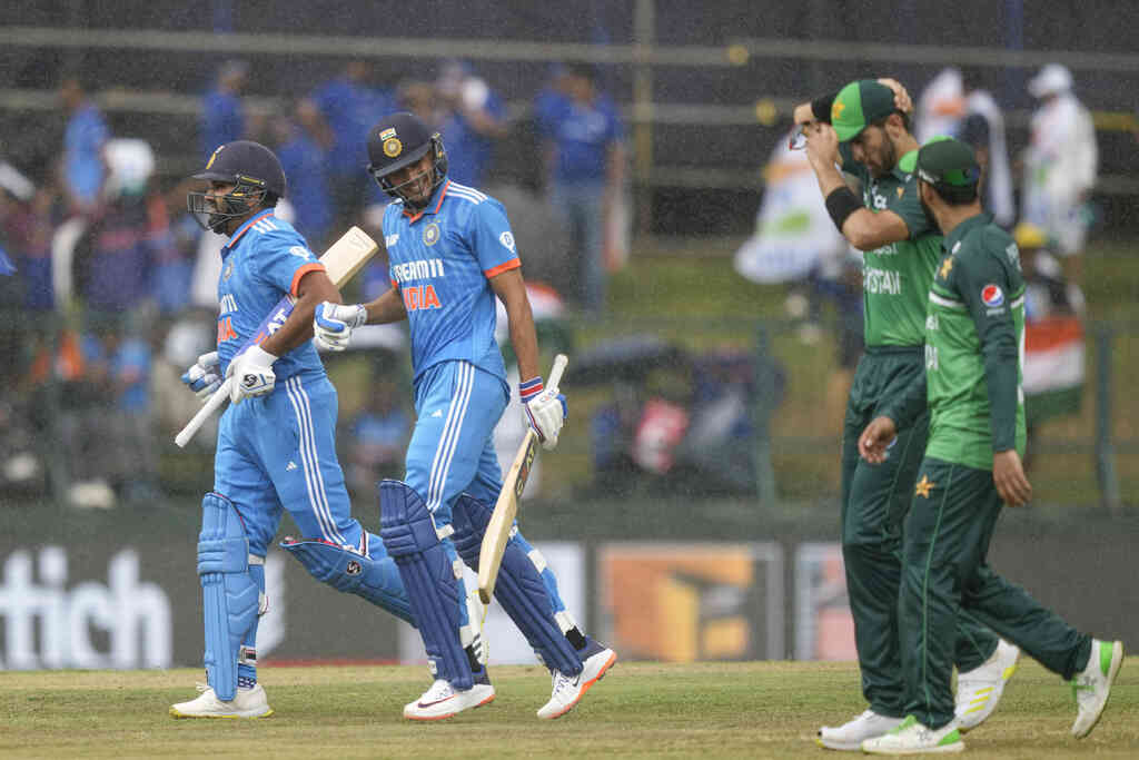 IND vs PAK | Rain Interrupts As Rohit Sharma-Gill Start Cautiously In Asia Cup 